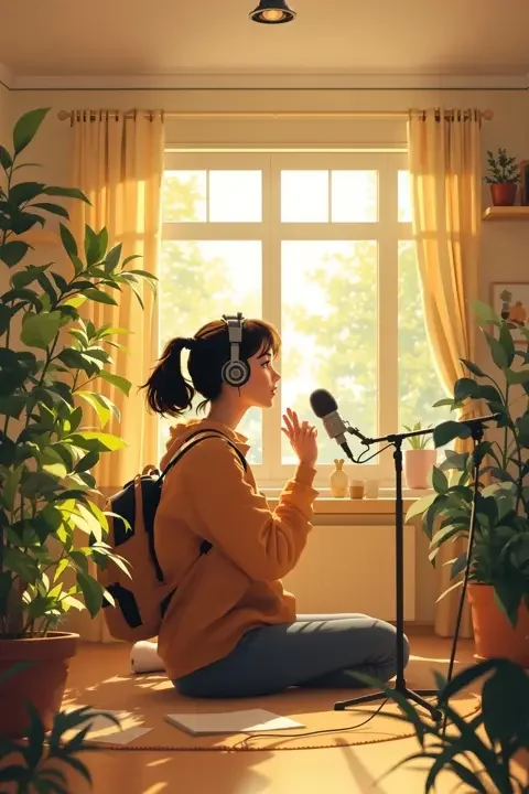 广播站的午后 学院青春影片竖版海报