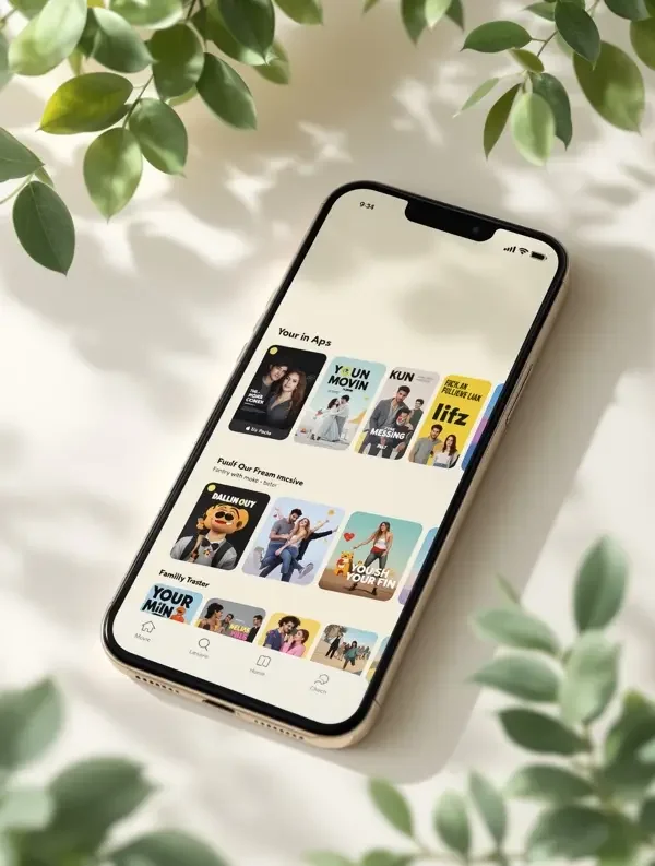 日本视频 APP 界面展示